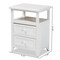 Baxton Studio Karsen ModernWhite Finished Wood 2-Drawer Nightstand 199-12246-ZORO - alternate 10